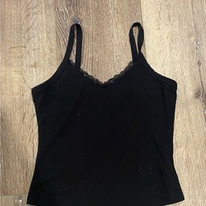 Black laced tanktop